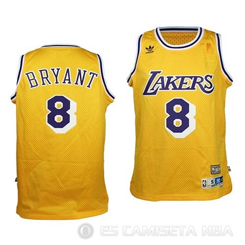 Camiseta Kobe Bryant #8 Los Angeles Lakers Nino Retro Amarillo - Haga un click en la imagen para cerrar